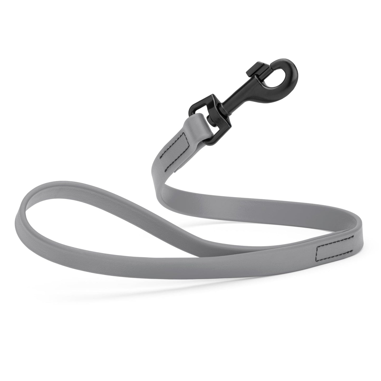 Biothane Waterproof Traffic Lead for Dogs, 2 ft Battleship Gray 2' 3 4" Dog Leashes Dogline