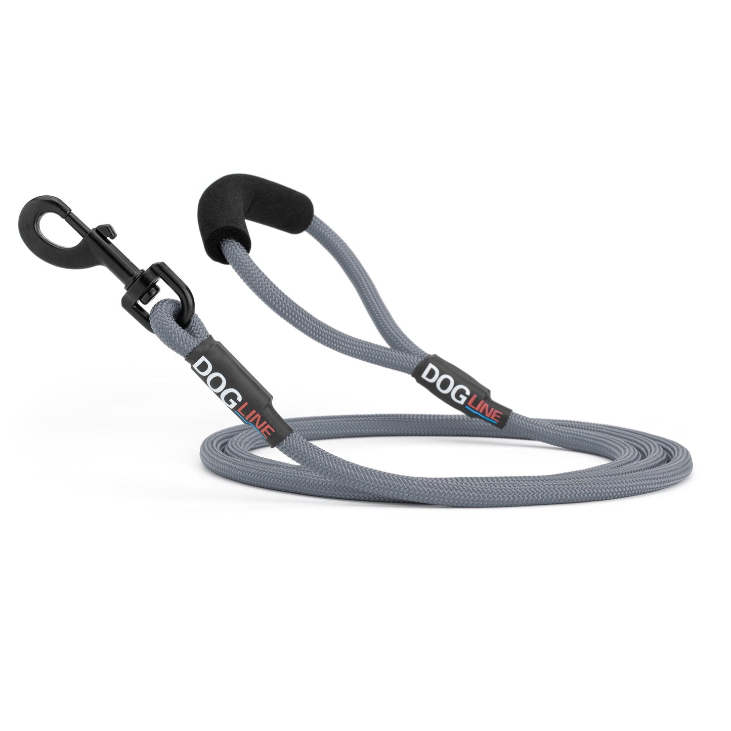 Nylon Round Dog Lead Grey 6' Dog Leashes Dogline