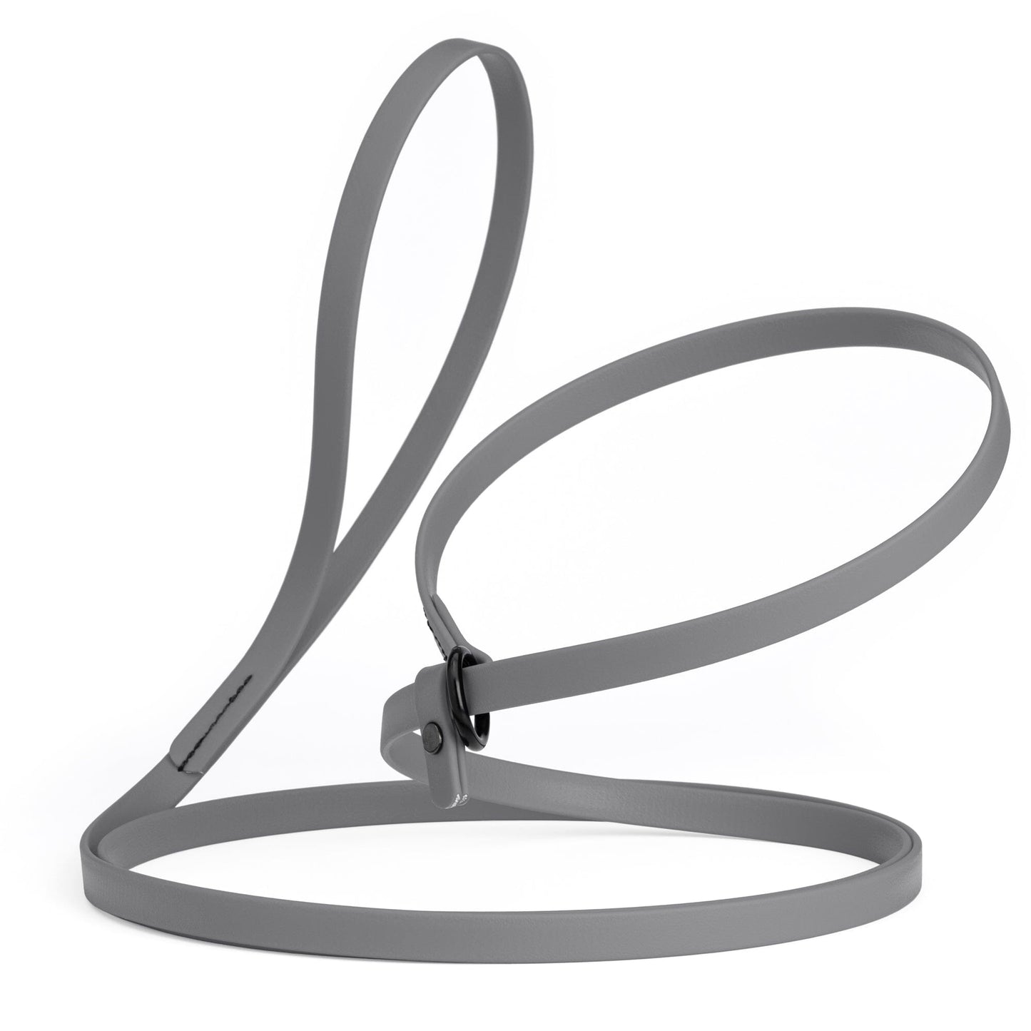 Biothane Slip Lead for Dogs, 5FT and 7FT Battleship Gray 7' 1 2" Dog Leashes Dogline