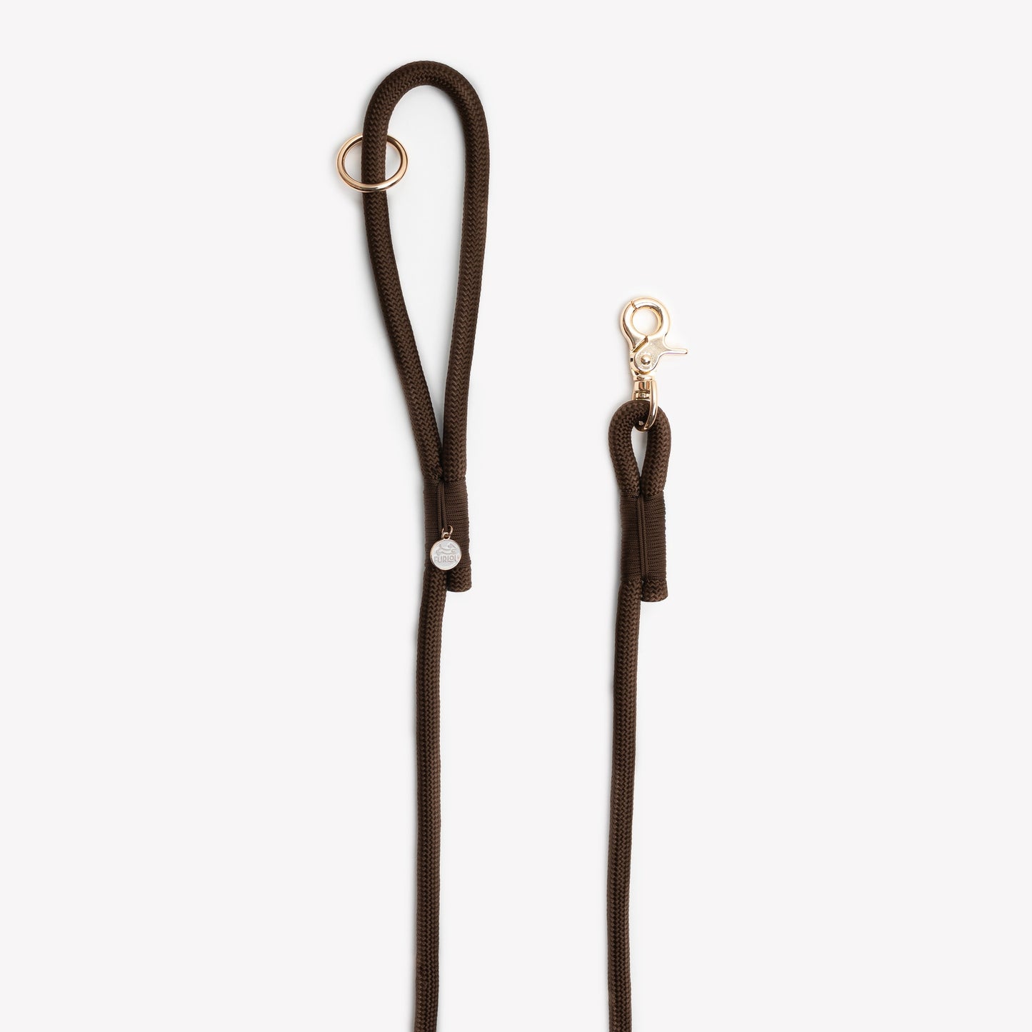 'Brown' - Braided Rope Leash Regular Braided Leash FURLOU