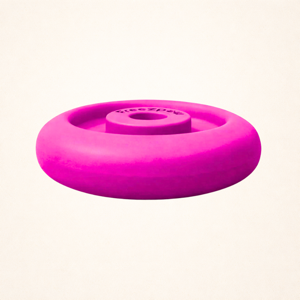 Freez Doughnut - Super Durable Treat Toy Pink Freezbone
