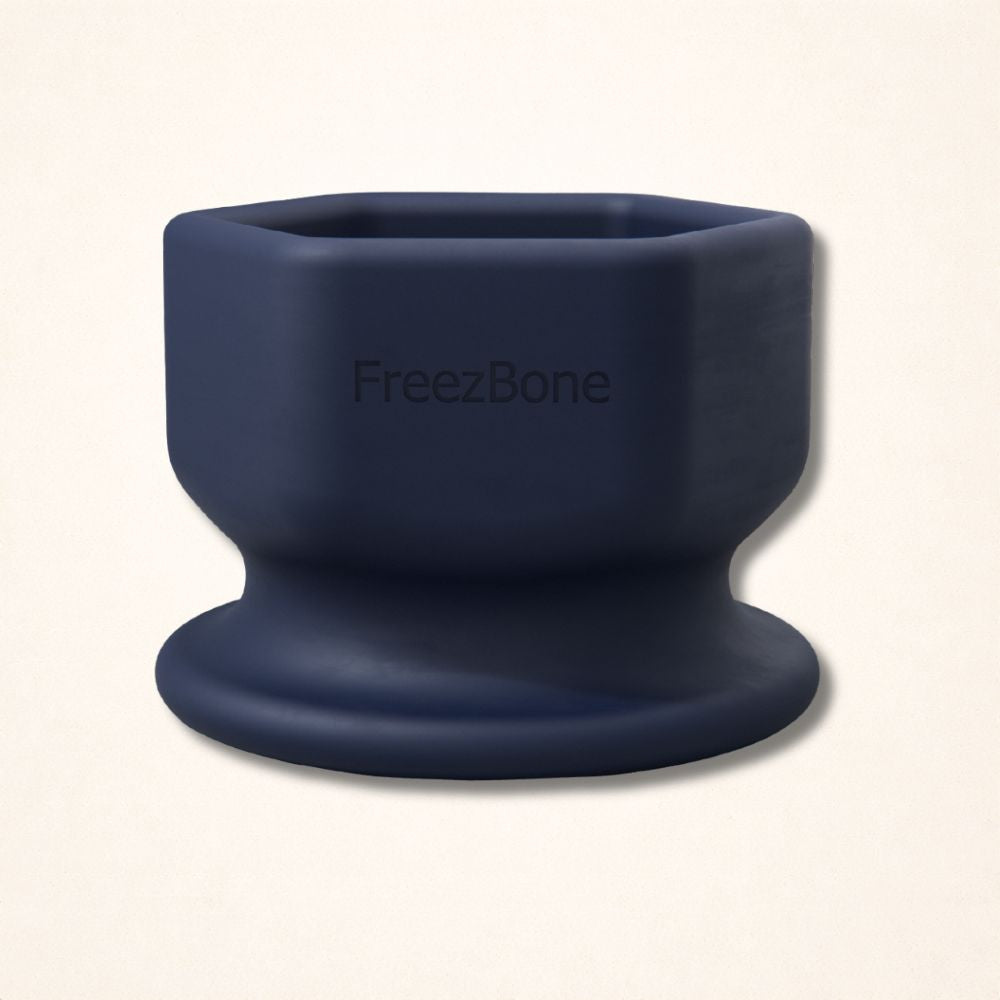 FreezCup - Long-Lasting Chew Fun FOR 25–75 LB DOGS Navy Freezbone