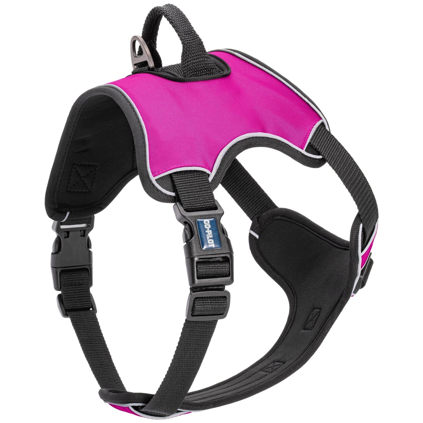 Co-Pilot Adjustable No Pull Dog Harness with Handle Pink Dog Harnesses Dogline