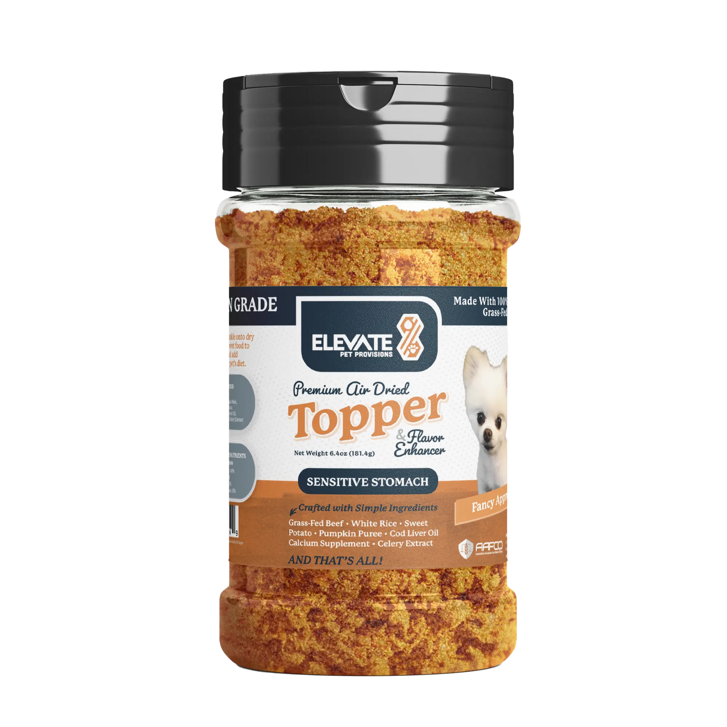 Air-Dried Dog Food Topper - Beef Sensitive Stomach Recipe Dog Food Elevate Pet Provisions