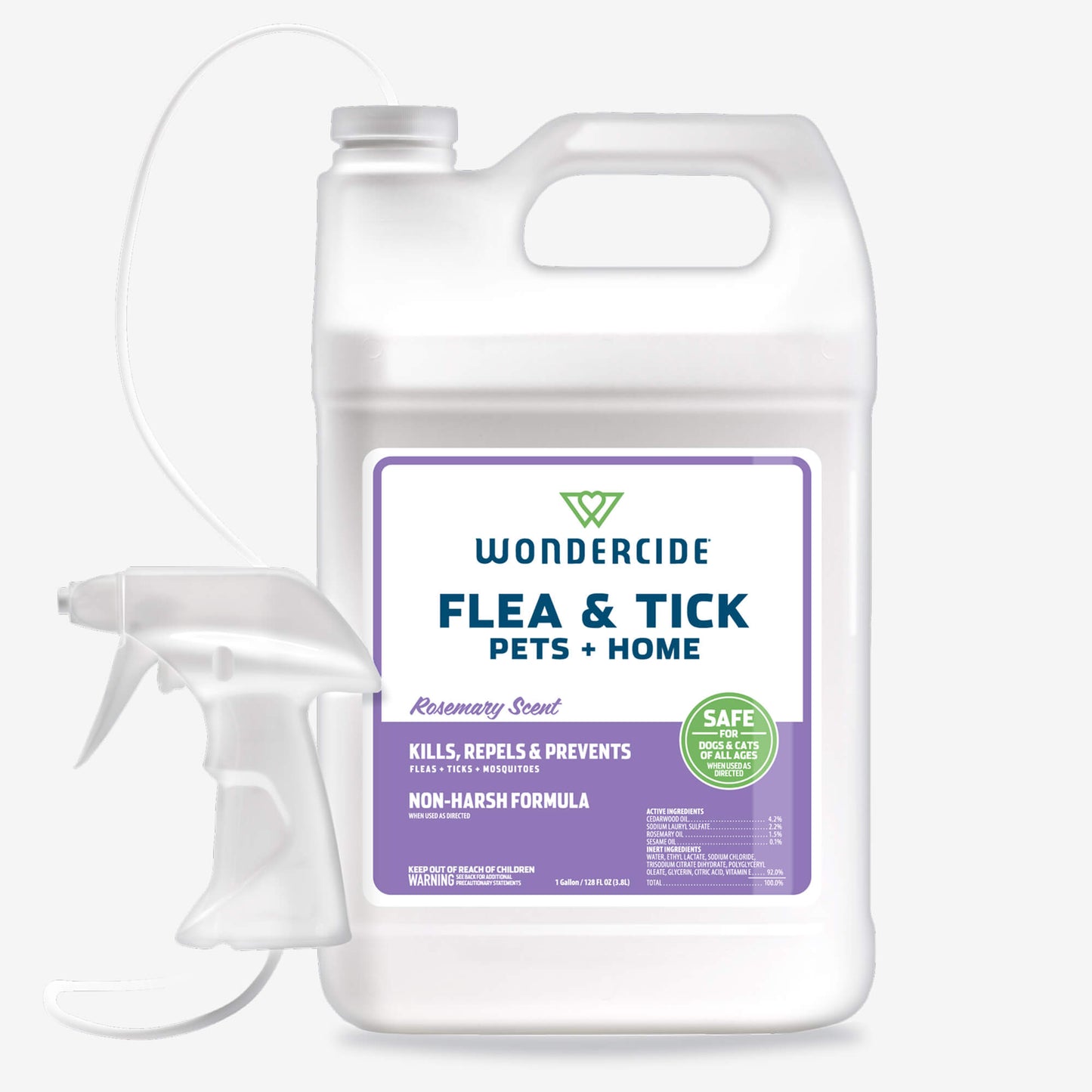 Flea & Tick Spray for Pets + Home Rosemary 128oz Gallon sale Wondercide