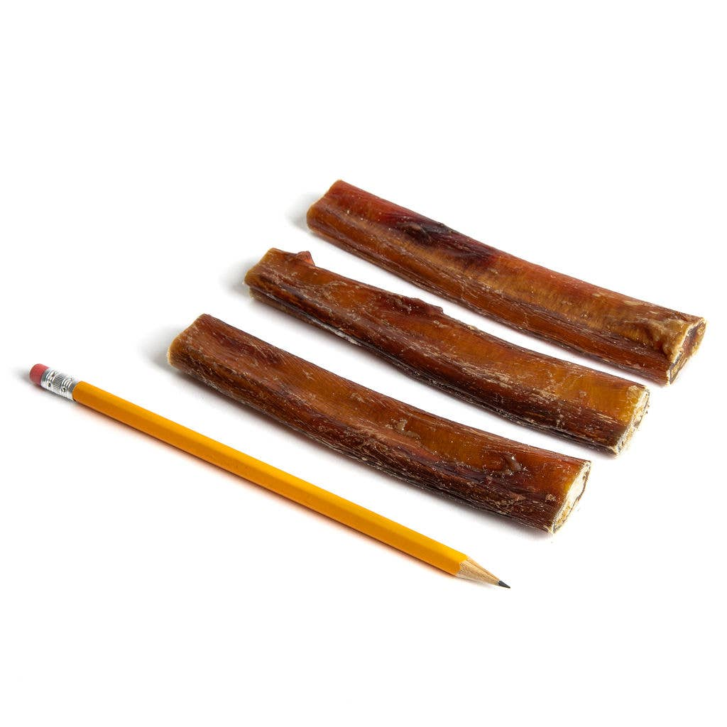 Bully Sticks 6" - THICK | Very Low Odor | Pack of 5 | Grass-fed/Free-range Dog Treats Bones Bully Sticks and Natural Chews Chief’s Treats and Pet Supplies
