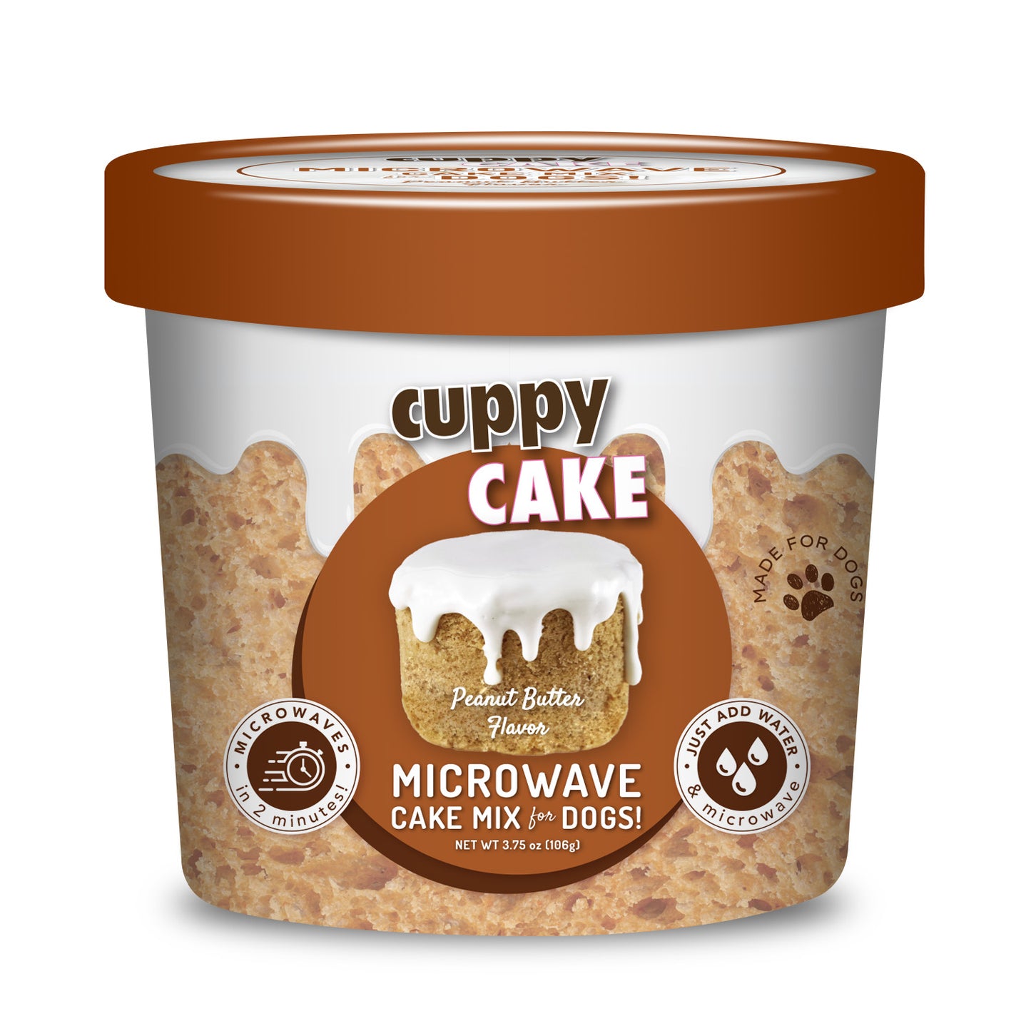 Puppy Cakes Cuppy Cake - Peanut Butter Flavor Dog Treats Puppy Cakes