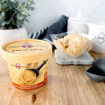 Puppy Cakes - Puppy Scoops Ice Cream Mix - Peanut Butter Dog Treats Puppy Cakes