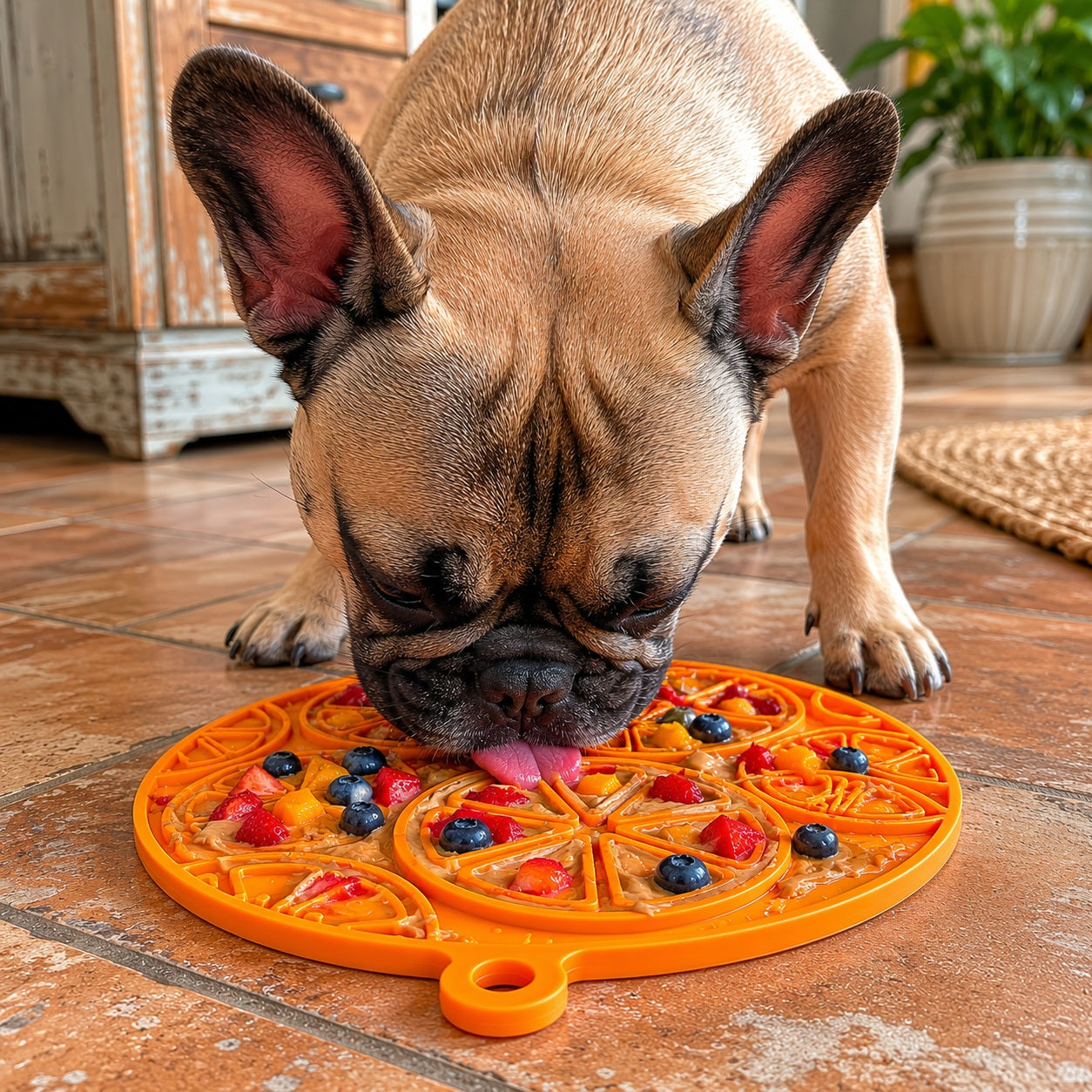 Citrus Design eMat - Enrichment Lick Mat For Dogs and Cats - with Suction Cups | USA Made EMAT SodaPup/True Dogs, LLC
