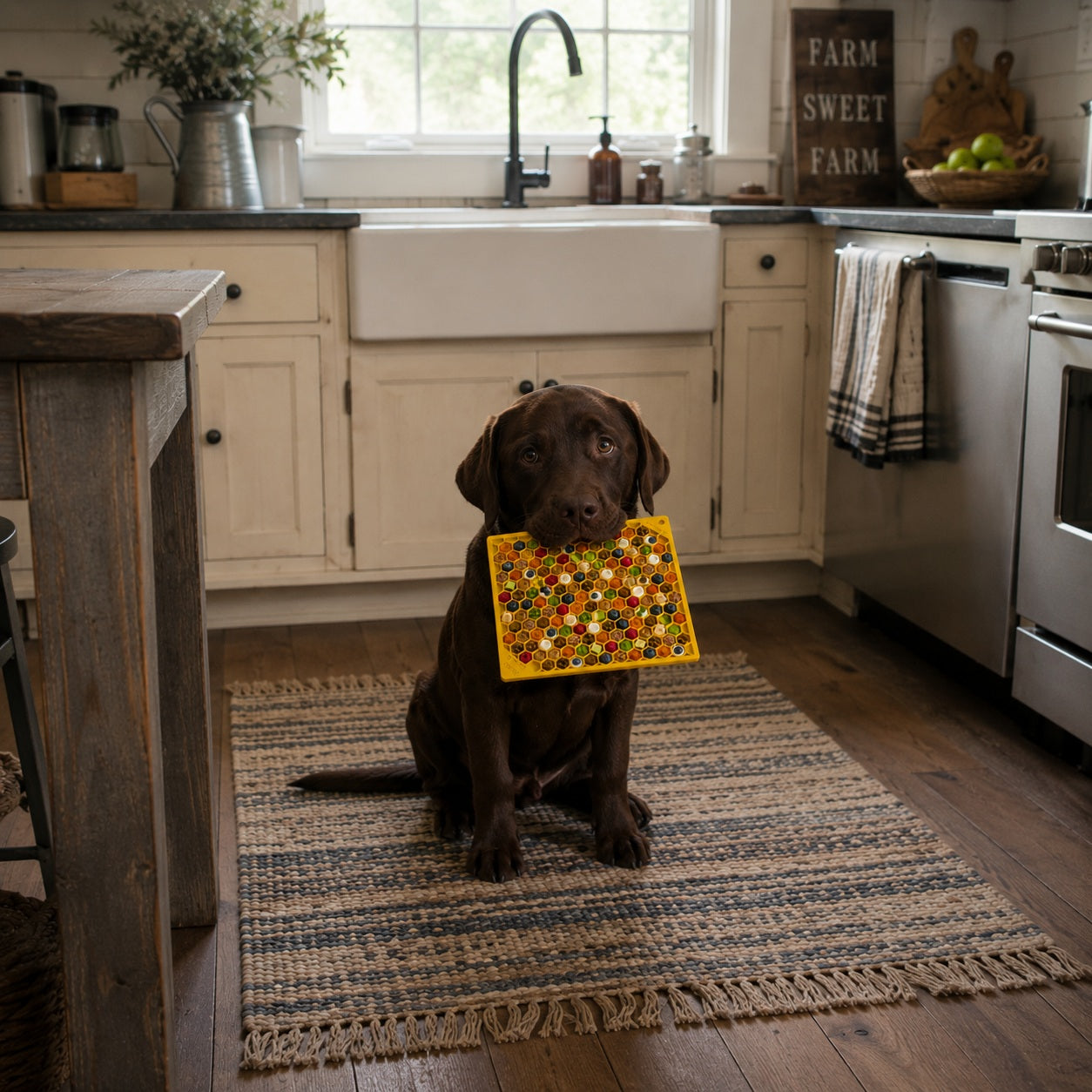 Honeycomb eMat - Enrichment Lick Mat for Dogs and Cats | eMat Enrichment Toy for Anxiety Relief | SodaPup EMAT SodaPup/True Dogs, LLC