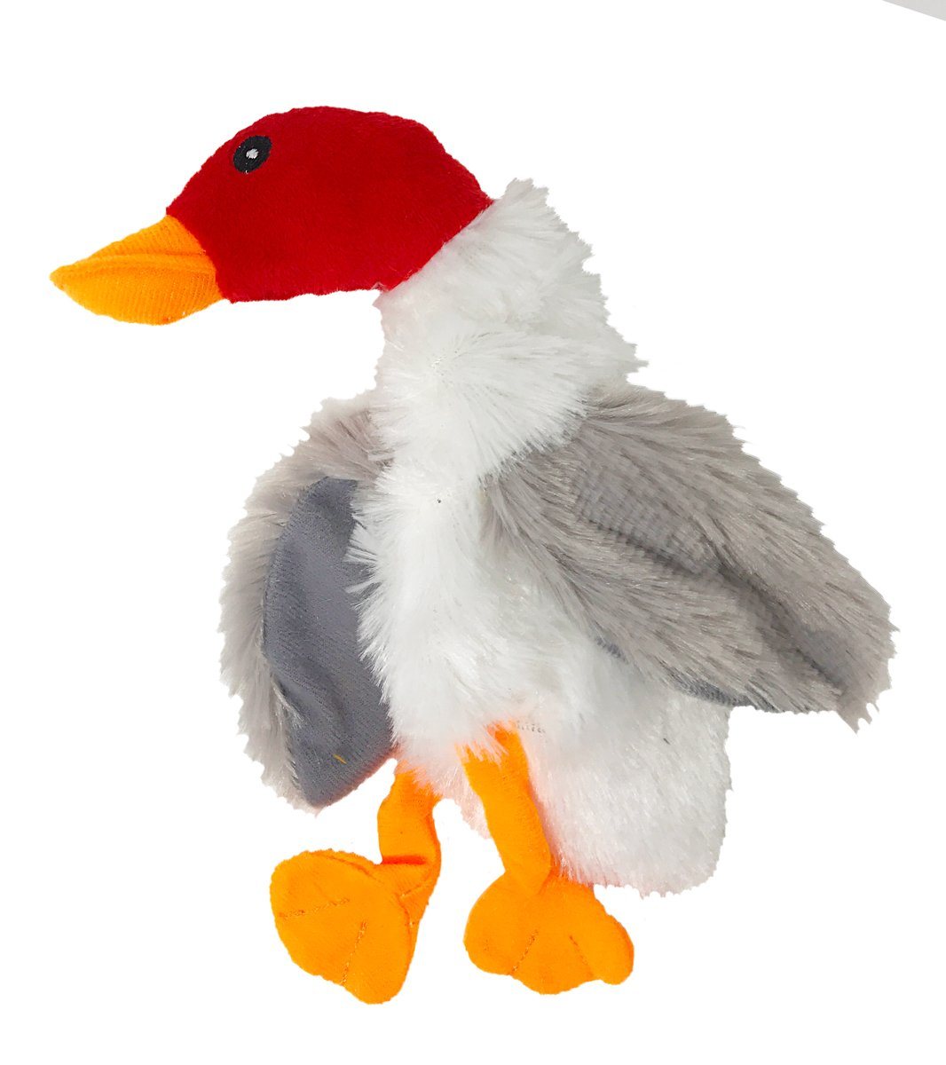 9" Duck White Crinkle Dog Toy Dog Toys Dogline
