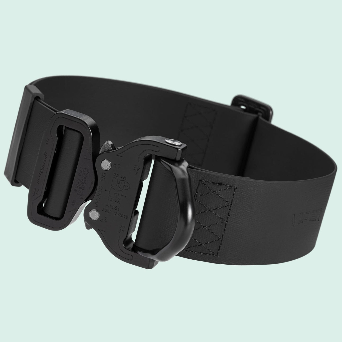 Viper BioThane Tactical Dog Collar with Cobra Buckle, 1.75" Wide Dog Collars Dogline