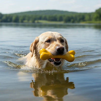 PUP-X Rubber Bone Dog Toy - Durable, Floats, Chew Toy for Large Dogs | USA Rubber Dog Toys SodaPup/True Dogs, LLC