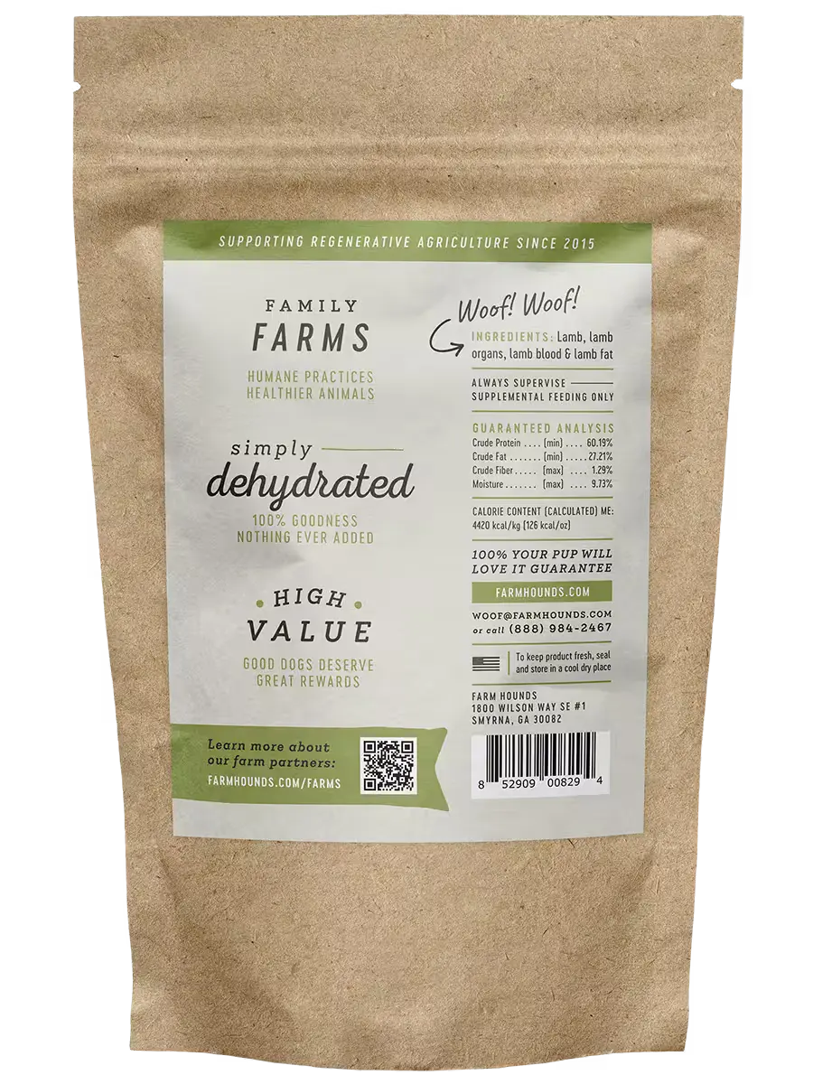 Lamb Strips Treats Farm Hounds