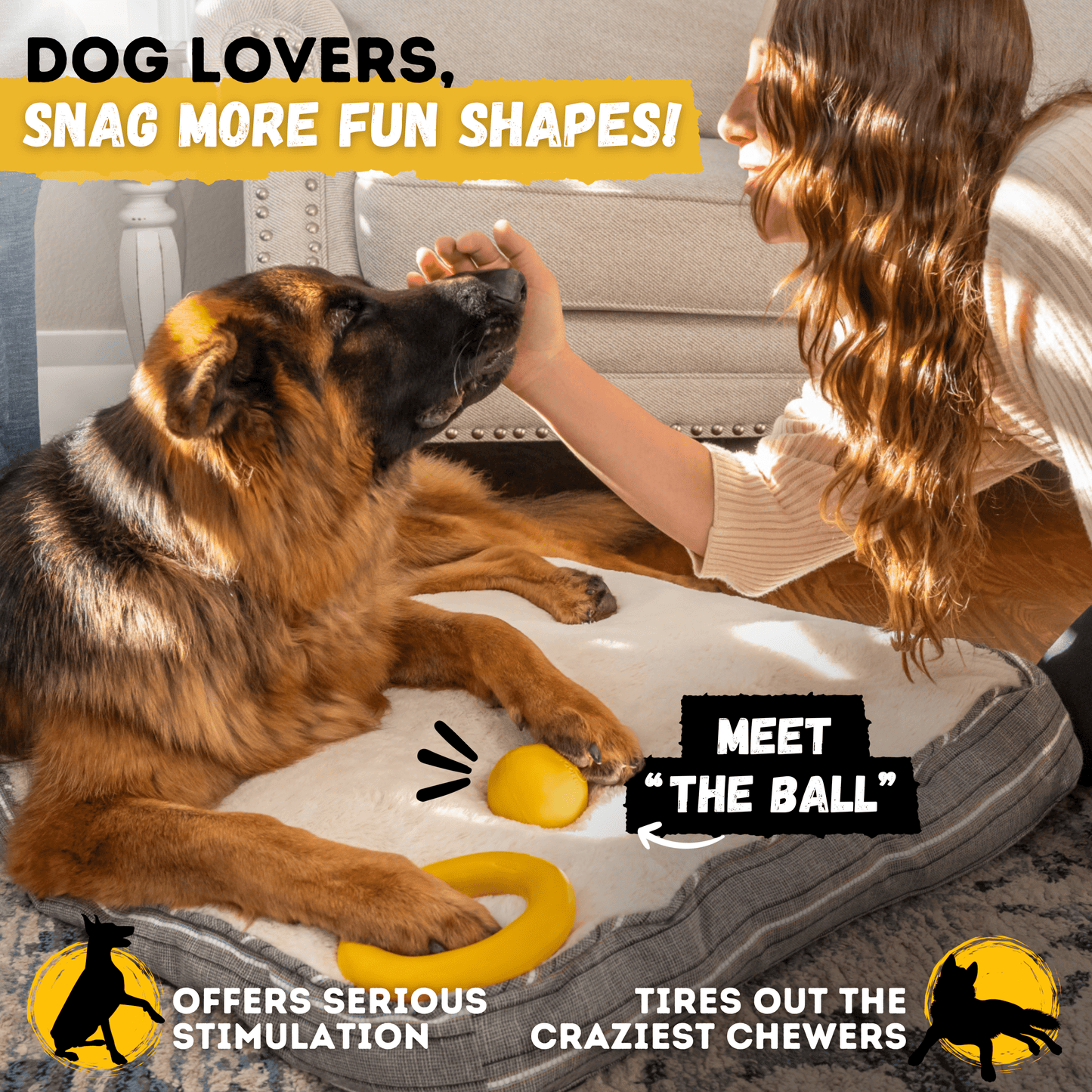 Clutch Ring™ Monster K9 Dog Toys