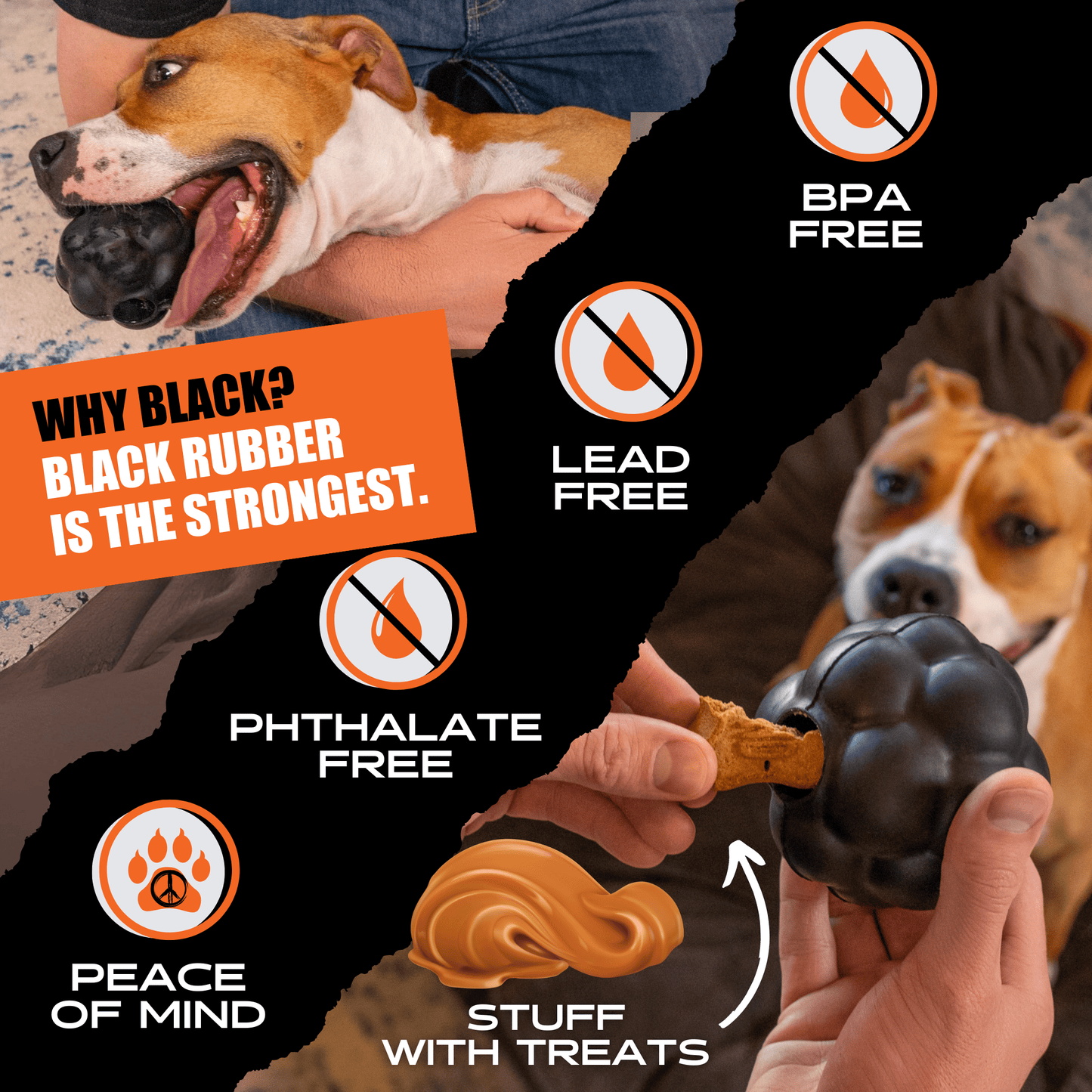 Rumble Ball Monster K9 Dog Toys