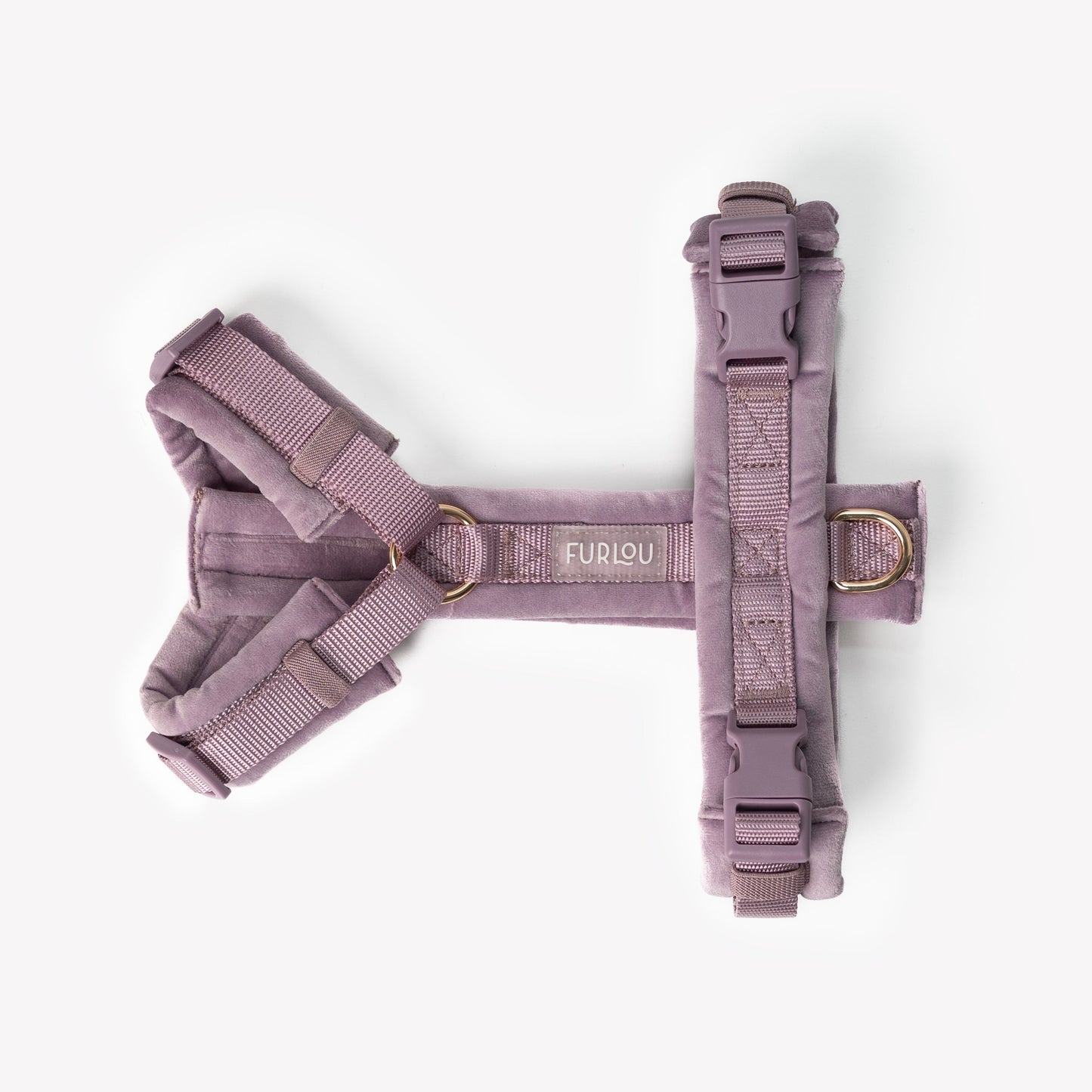 Lilac - Velvet Dog Harness Velvet Harness FURLOU