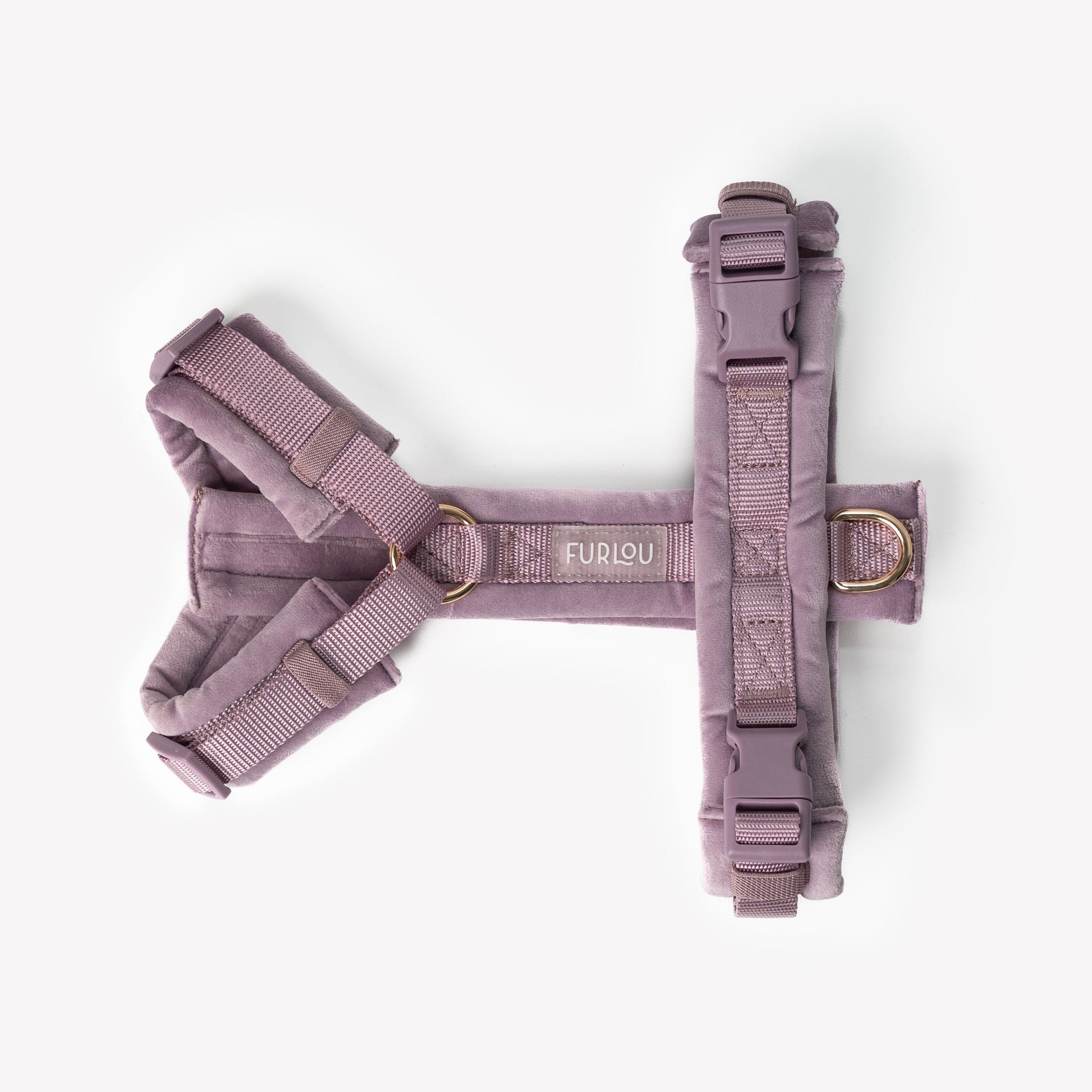Lilac - Velvet Dog Harness Velvet Harness FURLOU