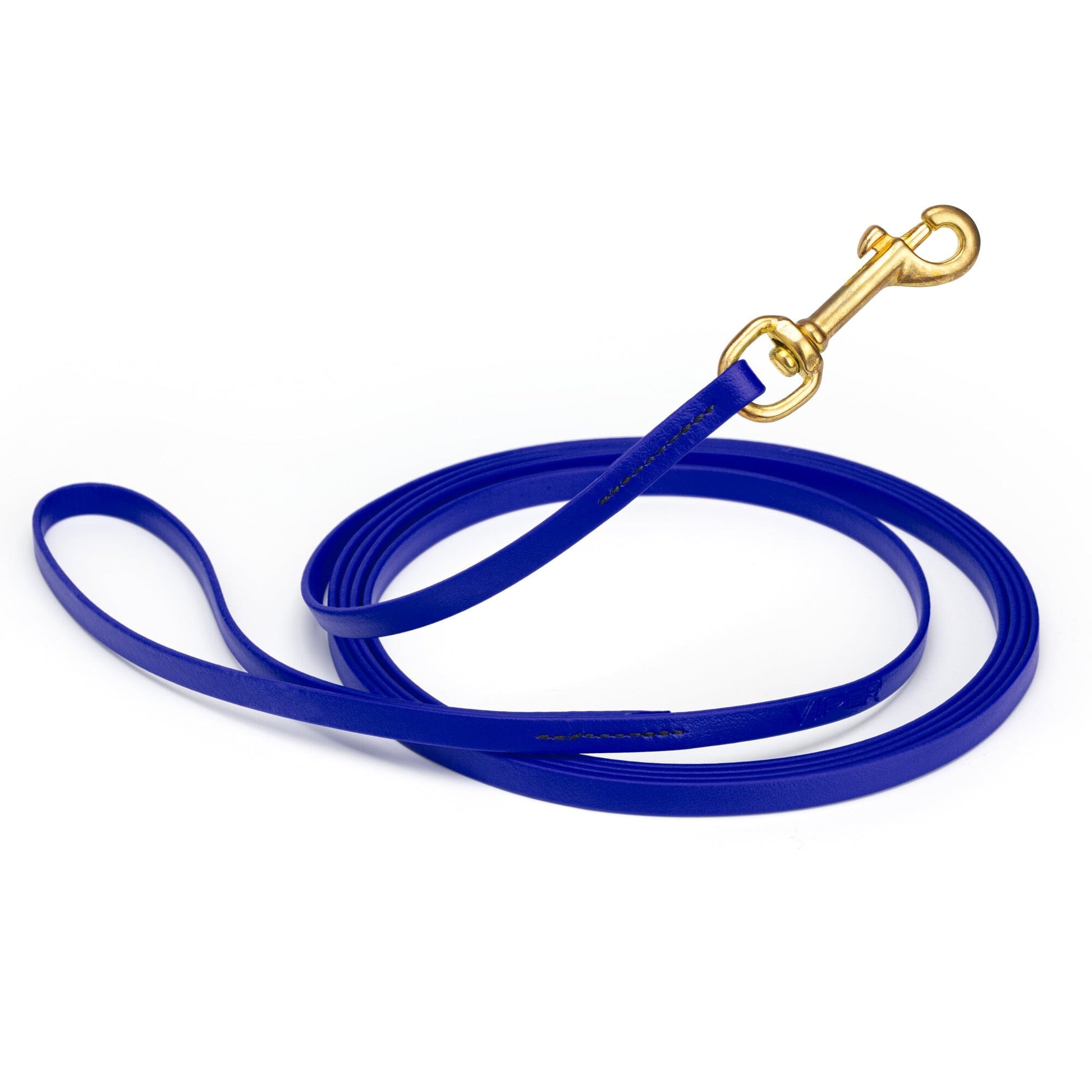 Viper Biothane Long Line 15 ft Lead with Brass Hardware Blueberry Royal 3 8" Dog Leashes Dogline
