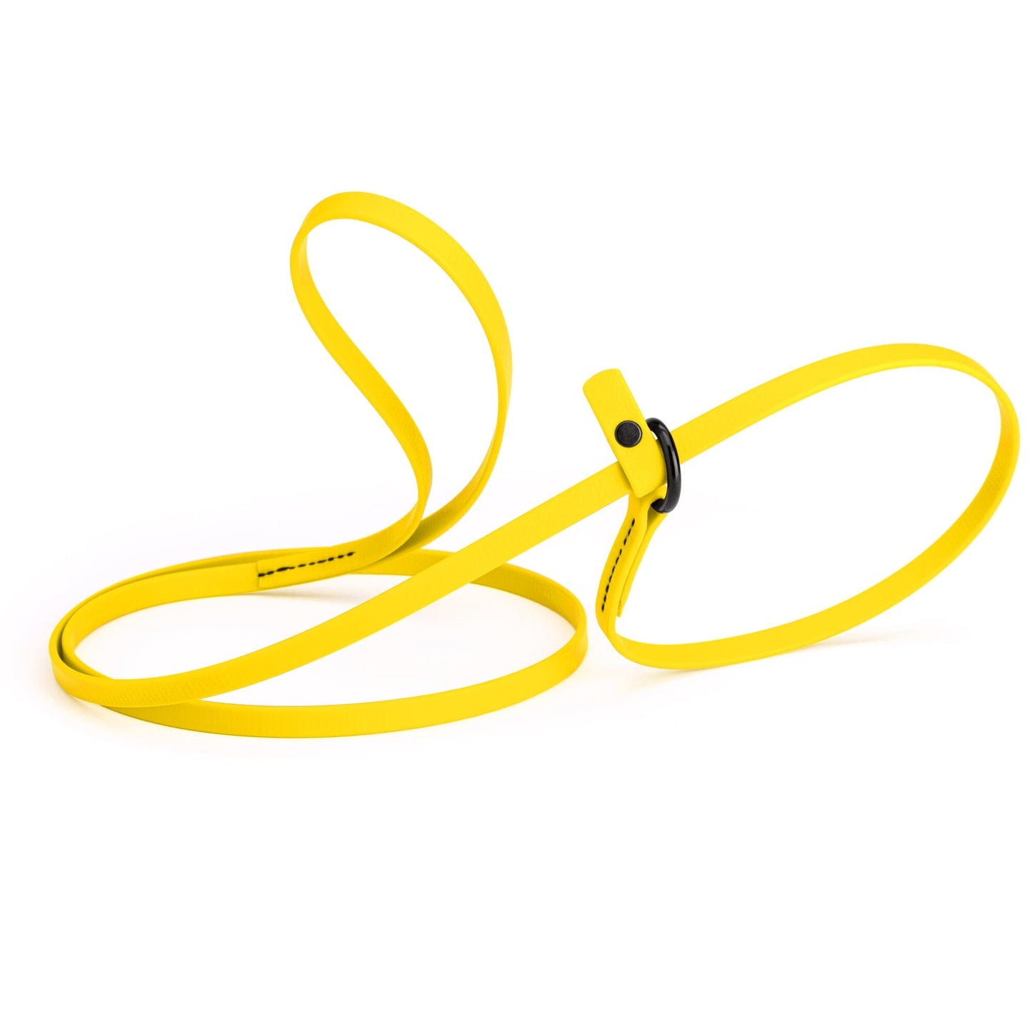 Biothane Slip Lead for Dogs, 5FT and 7FT Lemon Yellow 5' 3 8" Dog Leashes Dogline