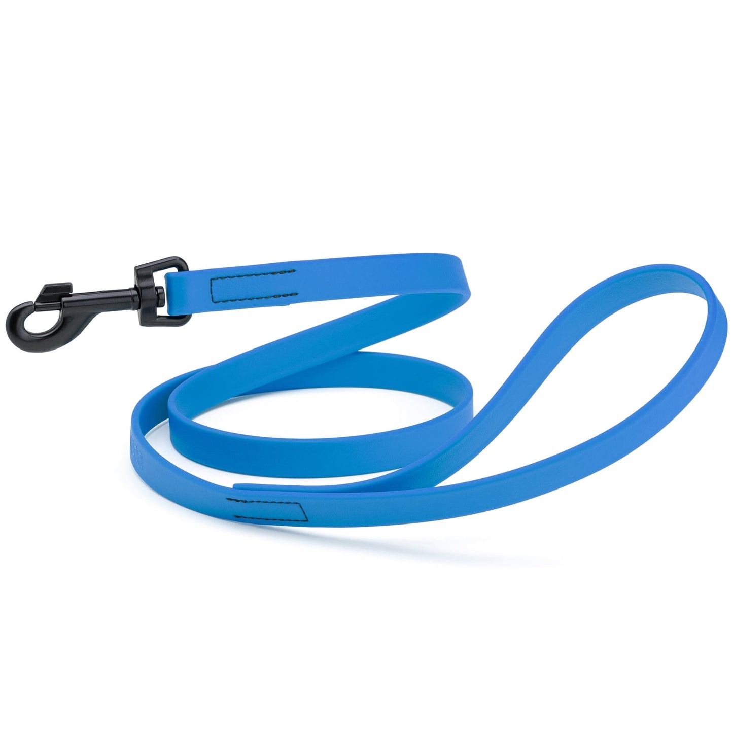 Biothane Waterproof Dog Leash, 4 ft Cerulean Blue 4' Dog Leashes Dogline