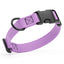 Dogline Biothane Waterproof Dog Collar with Quick Release Buckle Amethyst Purple Dog Collars Dogline