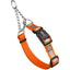 Reflective Biothane Martingale Collar with Quick Release Buckle Hunter Orange Dog Collars Dogline