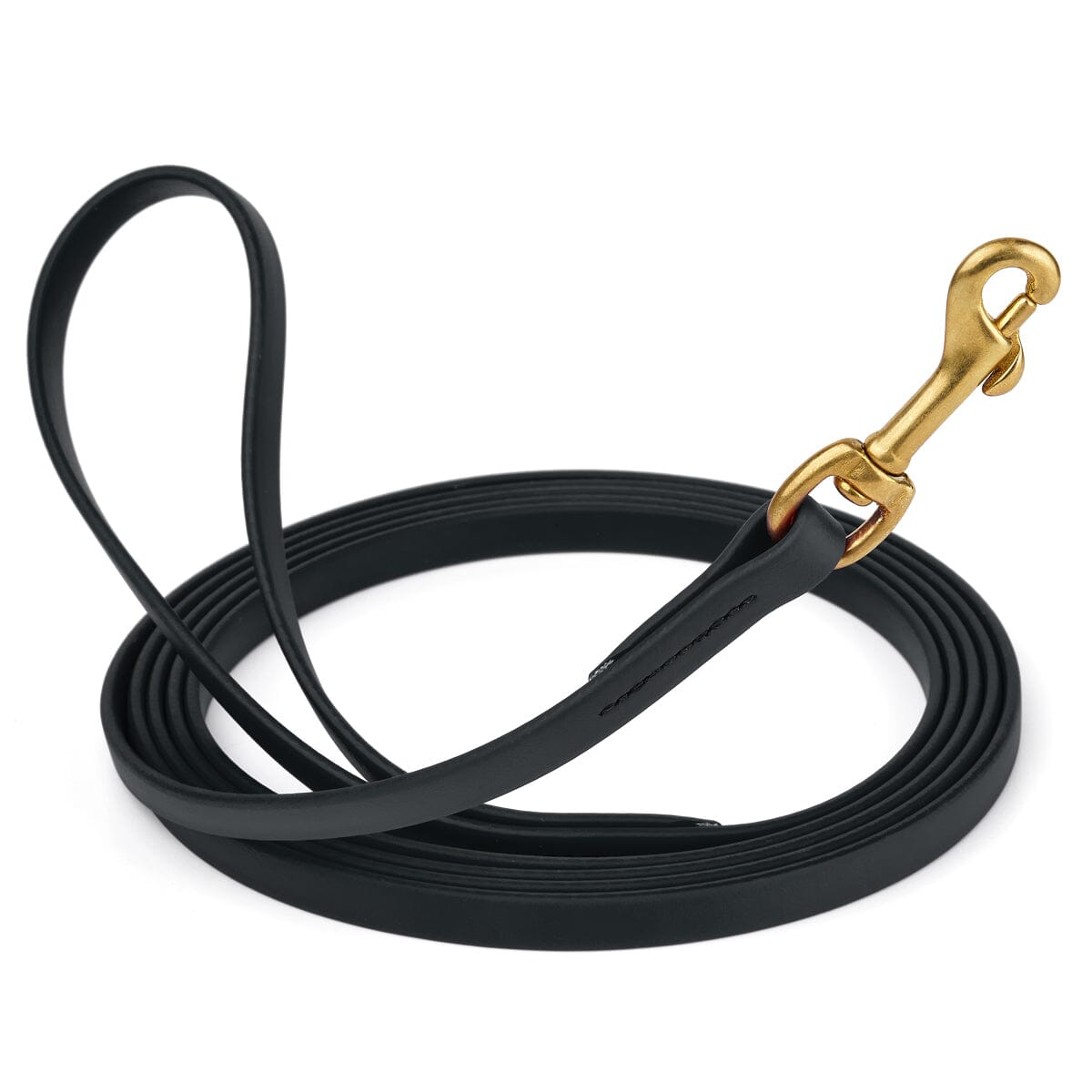 Viper Biothane Long Line 10 ft Lead with Brass Hardware Black 1 2" Dog Leashes Dogline