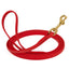 Viper Biothane Long Line 15 ft Lead with Brass Hardware Cherry Red 1 2" Dog Leashes Dogline