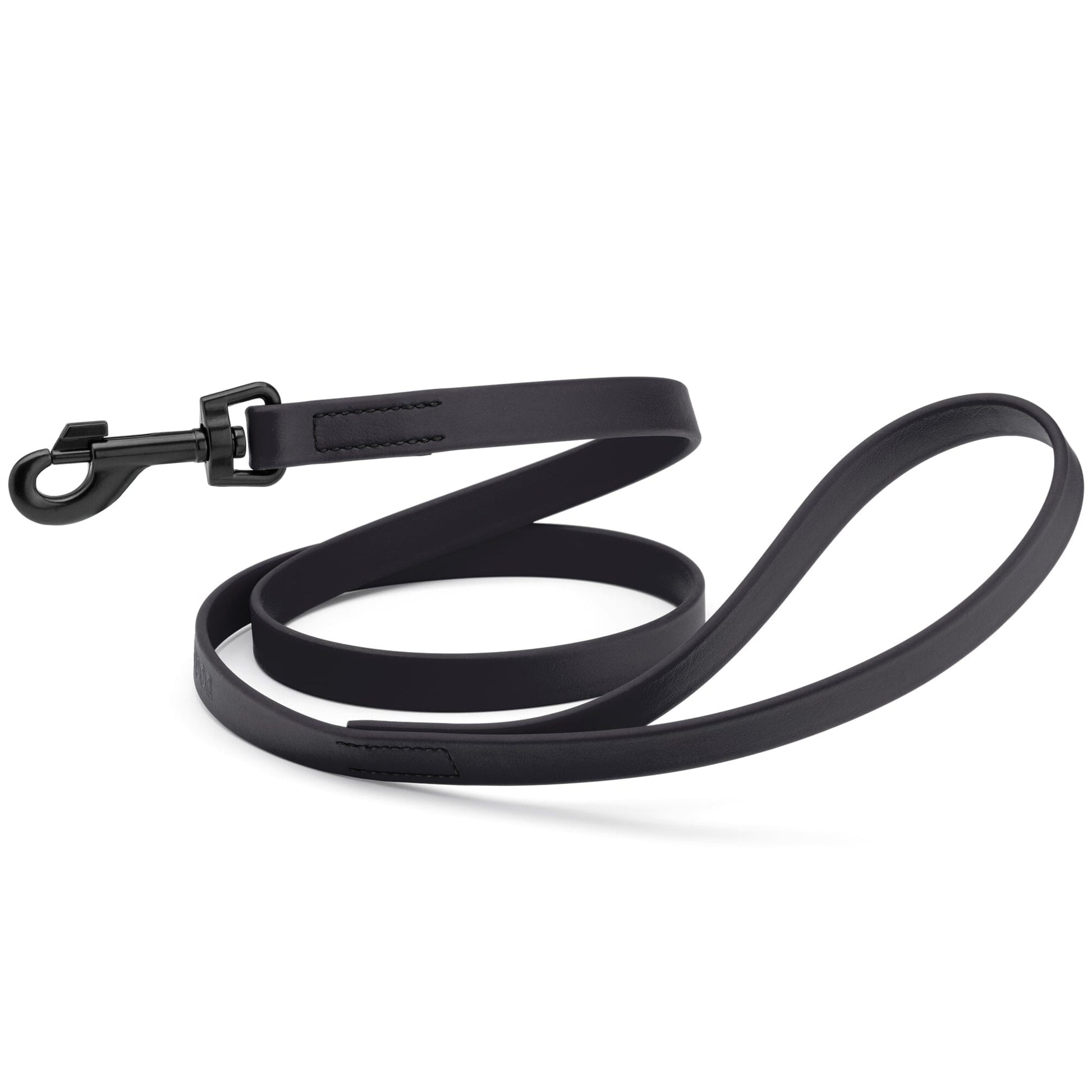 Biothane Waterproof Dog Leash, 4 ft Black 4' Dog Leashes Dogline