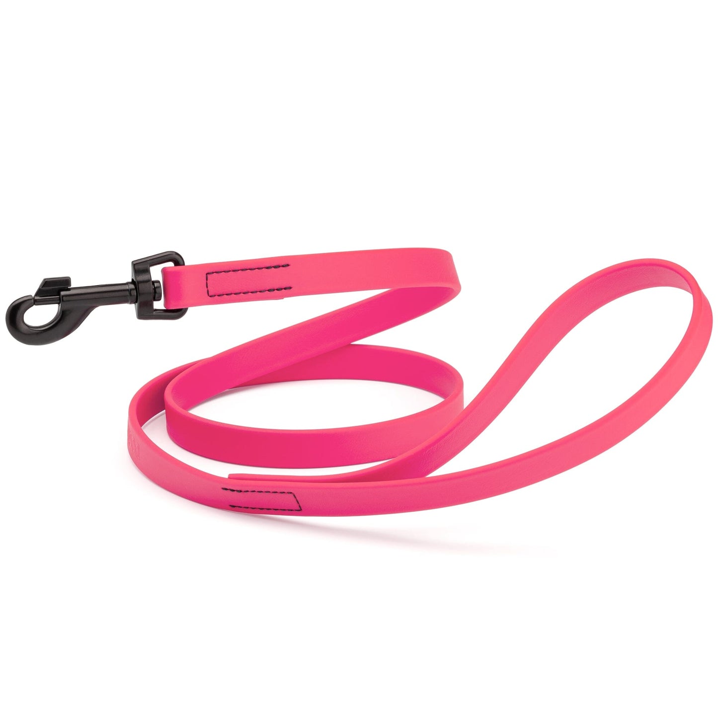 Biothane Waterproof Dog Leash, 4 ft Passionfruit Pink 4' Dog Leashes Dogline