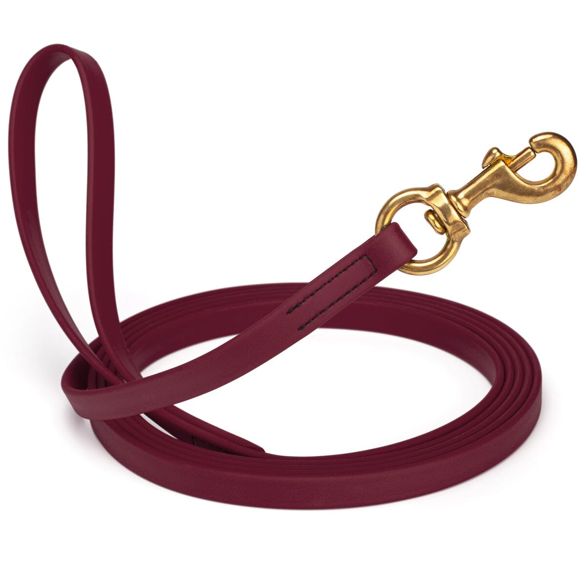 Viper Biothane Long Line 33 ft Lead with Brass Hardware Merlot Burgundy 5 8" Dog Leashes Dogline