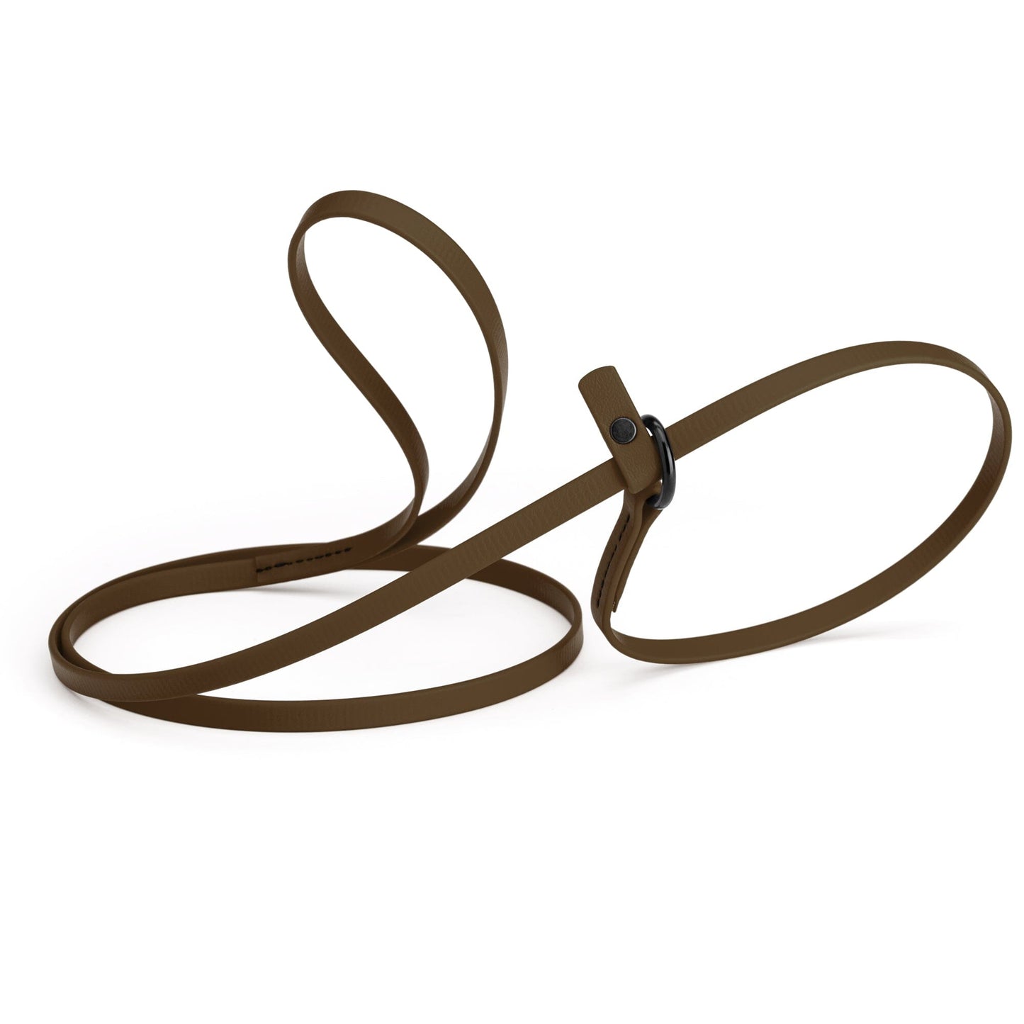 Biothane Slip Lead for Dogs, 5FT and 7FT Dark Chocolate Brown 5' 3 8" Dog Leashes Dogline