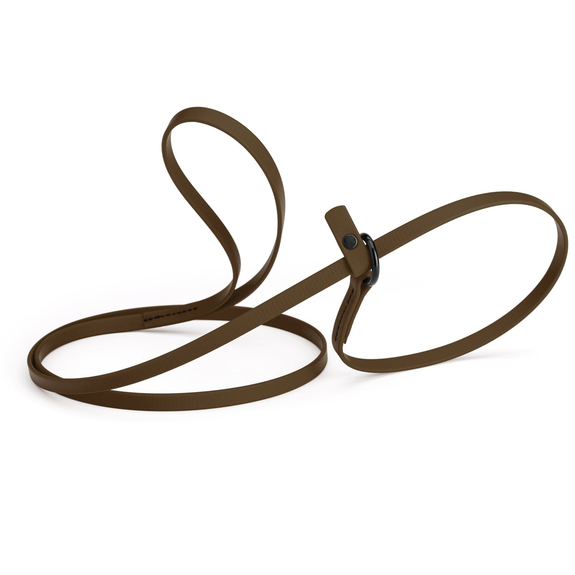 Biothane Slip Lead for Dogs, 5FT and 7FT Dark Chocolate Brown 5' 3 8" Dog Leashes Dogline