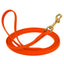Viper Biothane Long Line 10 ft Lead with Brass Hardware Hunter Orange 1 2" Dog Leashes Dogline