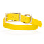 Viper Biothane Waterproof Dog Collar - Brass Hardware - Size XL (22 to 25 inches) Lemon Yellow Dog Collars Dogline