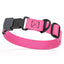 Sprenger BioThane Waterproof Dog Collar with Stainless Steel ClicLock Quick Release Buckle Passionfruit Pink Black Buckle Dog Collars Dogline