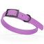 Dogline Biothane Waterproof Dog Collar with Black Hardware - Size S (12 to 15 inches) Amethyst Purple Dog Collars Dogline