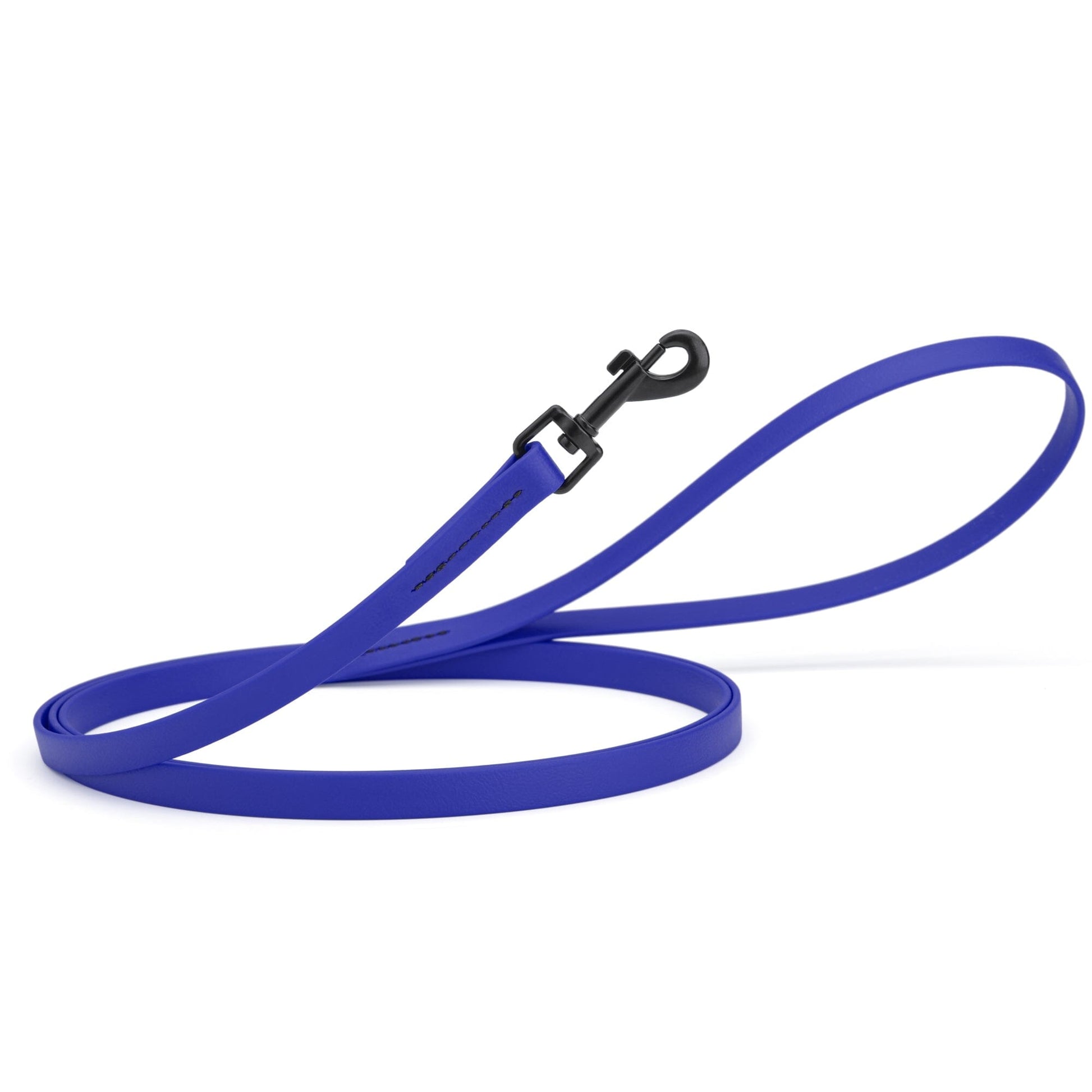 Biothane Waterproof Dog Leash, 4 ft Blueberry Royal 4' 1 2" Dog Leashes Dogline