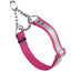 Reflective Biothane Martingale Collar for Dogs Passionfruit Pink Dog Collars Dogline