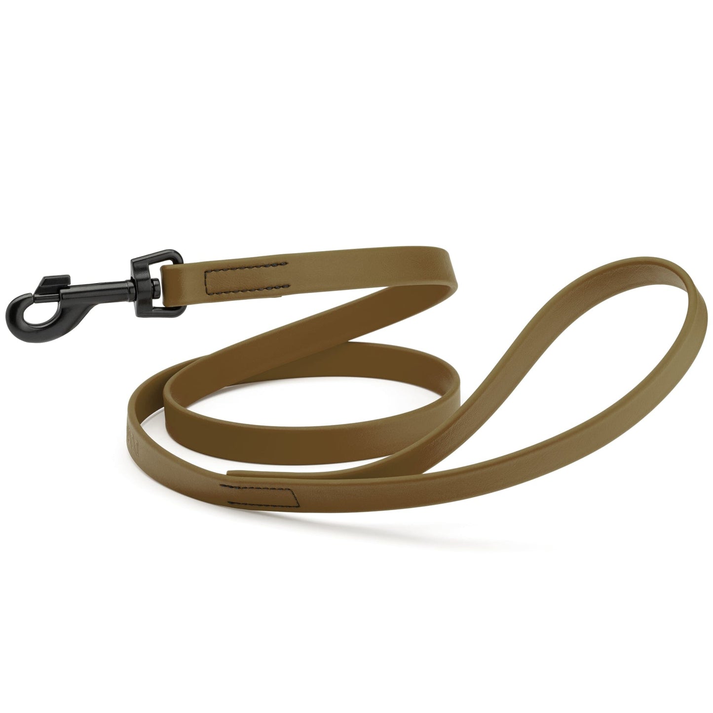 Biothane Waterproof Dog Leash, 4 ft Coyote Brown 4' Dog Leashes Dogline