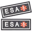 Dogline ESA Dog 3D Rubber Patches 2" x 6" - Two Patches Dog Patches Dogline