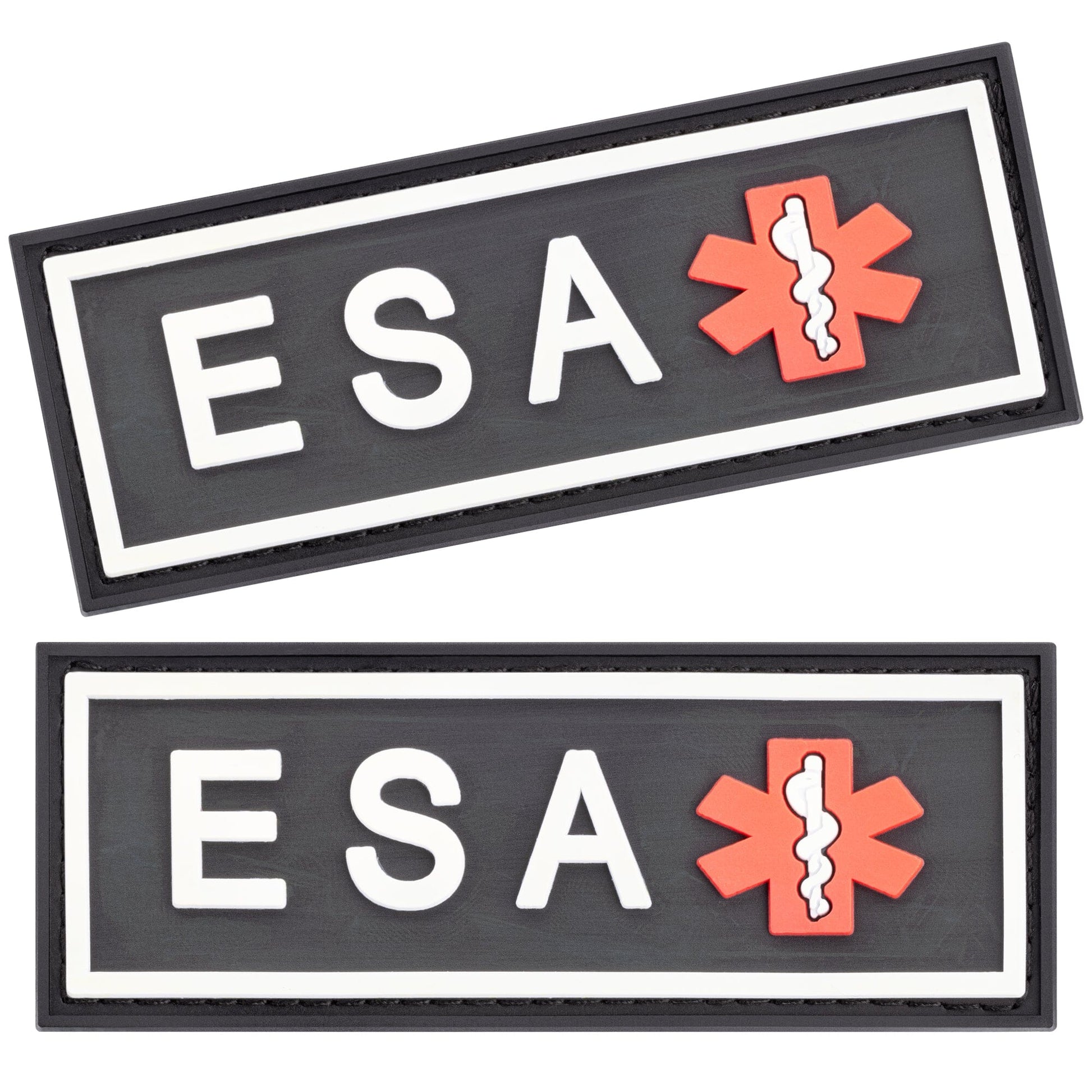 Dogline ESA Dog 3D Rubber Patches 2" x 6" - Two Patches Dog Patches Dogline