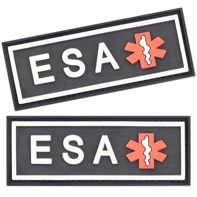 Dogline ESA Dog 3D Rubber Patches 2" x 6" - Two Patches Dog Patches Dogline