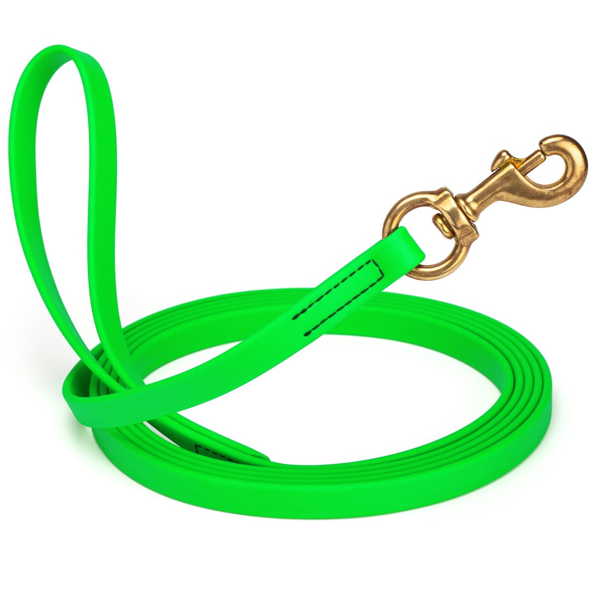 Viper Biothane Long Line 10 ft Lead with Brass Hardware Tropical Green 5 8" Dog Leashes Dogline