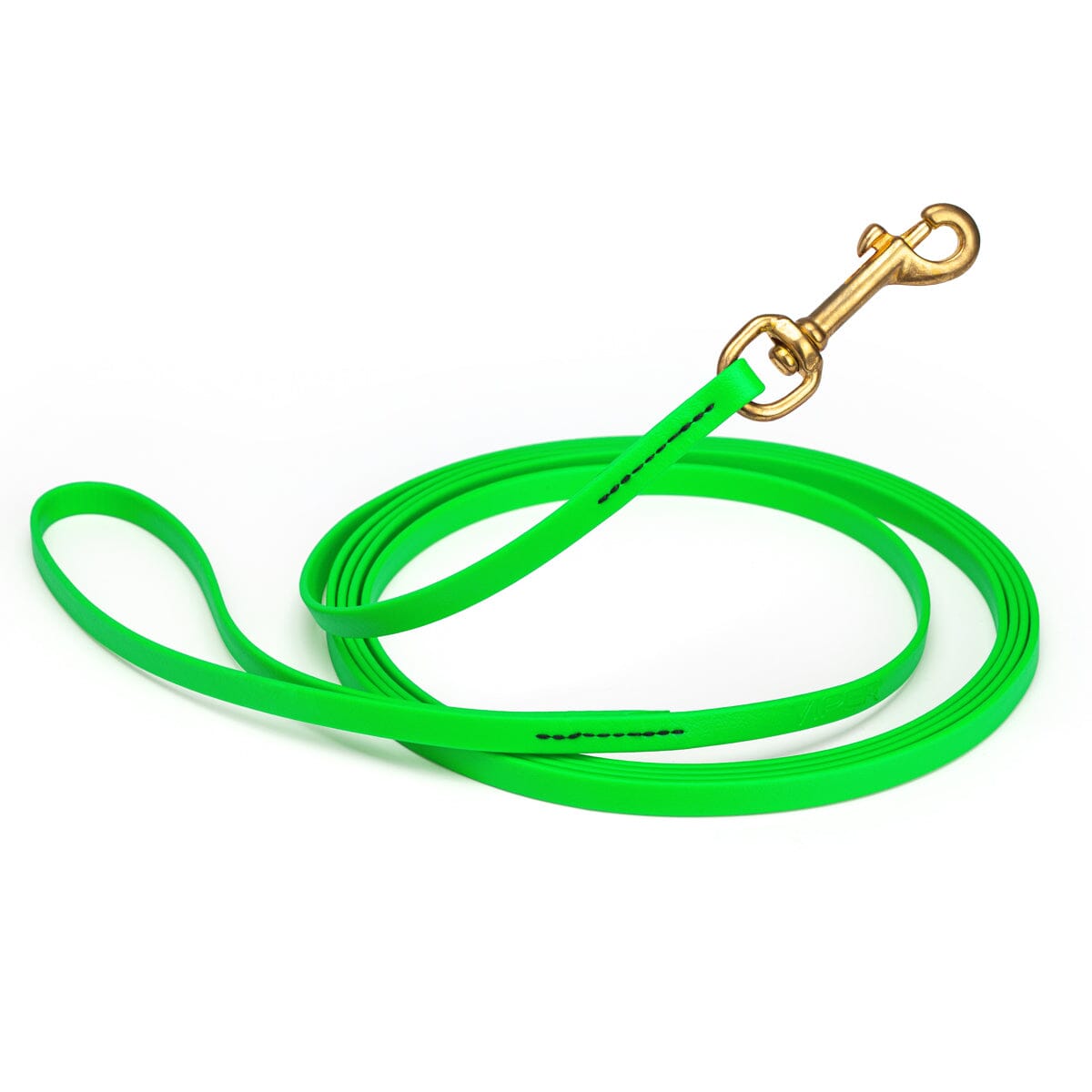 Viper Biothane Long Line 15 ft Lead with Brass Hardware Tropical Green 3 8" Dog Leashes Dogline