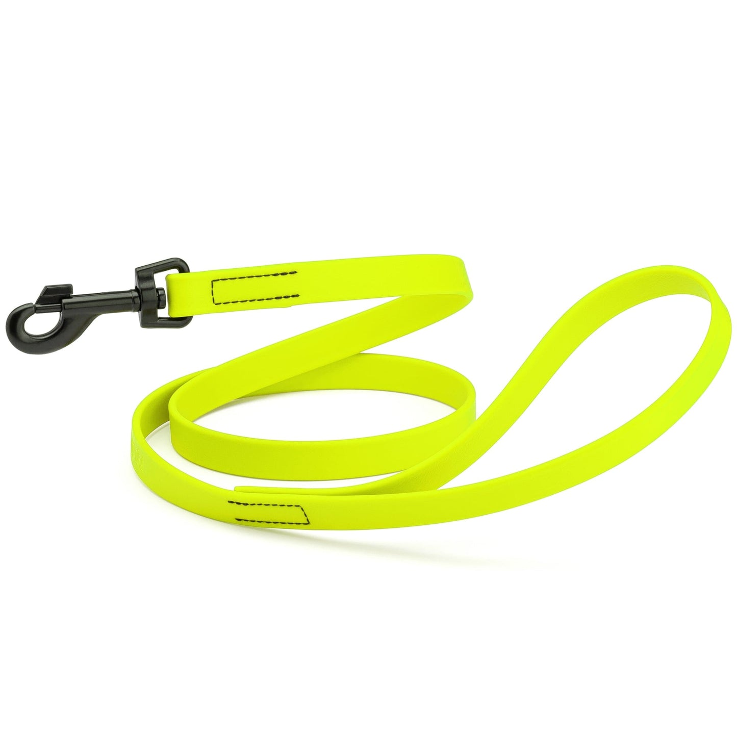 Biothane Waterproof Dog Leash, 4 ft Safety Yellow 4' Dog Leashes Dogline
