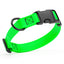 Dogline Biothane Waterproof Dog Collar with Quick Release Buckle 5 8"W by 10-14"L Tropical Green Dog Collars Dogline