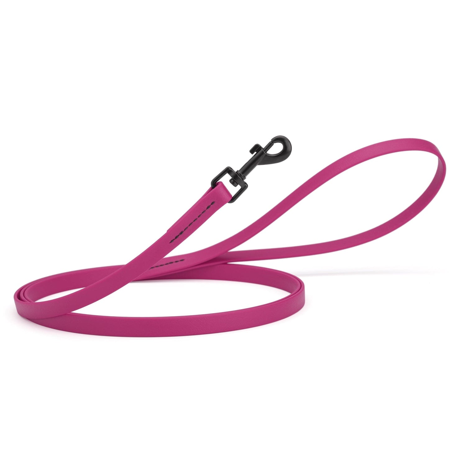 Biothane Waterproof Dog Leash, 4 ft Magenta Pink 4' 1 2" Dog Leashes Dogline