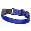 Sprenger BioThane Waterproof Dog Collar with Stainless Steel ClicLock Quick Release Buckle Blueberry Royal Black Buckle Dog Collars Dogline